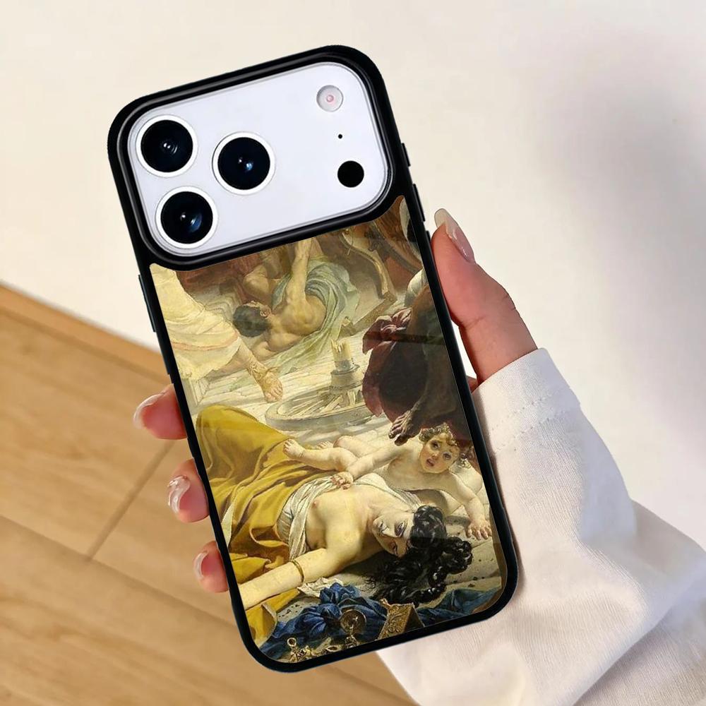 Чехол для мобильного телефона с картинами Караваджо для IPhone 17 AIR 16pro Max 15 14 13 12 11 Защитный бампер