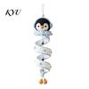 Handmade Ghost Pendant Supplies DIY Crochet Kit, Ghost/Penguin/Deer/Gingerbread Man/Pumpkin Shape, Spiral Pattern Crafting Ornament for Halloween Home