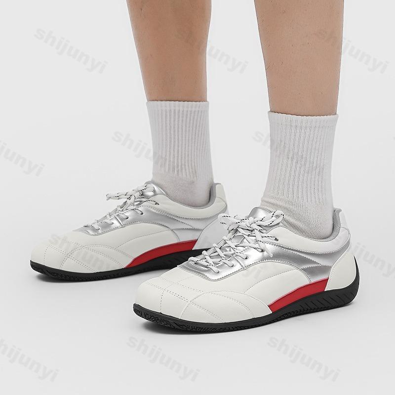 Мода 2025 Весна Новая Мужская Модная Тенденция Нескользящая Повседневная Спортивная Обувь Тонкая Подошва Низкий Верх Универсальные Удобные Кроссовки на Плоской Подошве со Шнуровкой