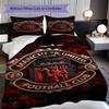 Manchester Heritage Emblem Bedding (1 * duvet cover + 2 * pillowcase, without core) 2D Flat Bedding set Christmas birthday gift