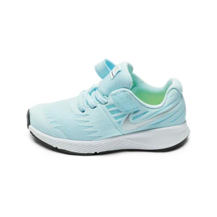 Nike Низкие беговые кроссовки Светло-голубые Детские Возраст 3-7 лет 921442-401