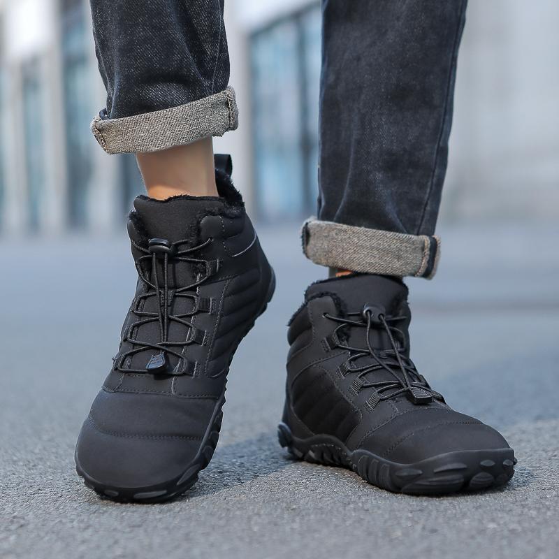 TUINANLE Модные новые босоногие сноубутсы Зимняя теплая спортивная обувь Мужская и женская Уличные теплые походные ботинки для кемпинга