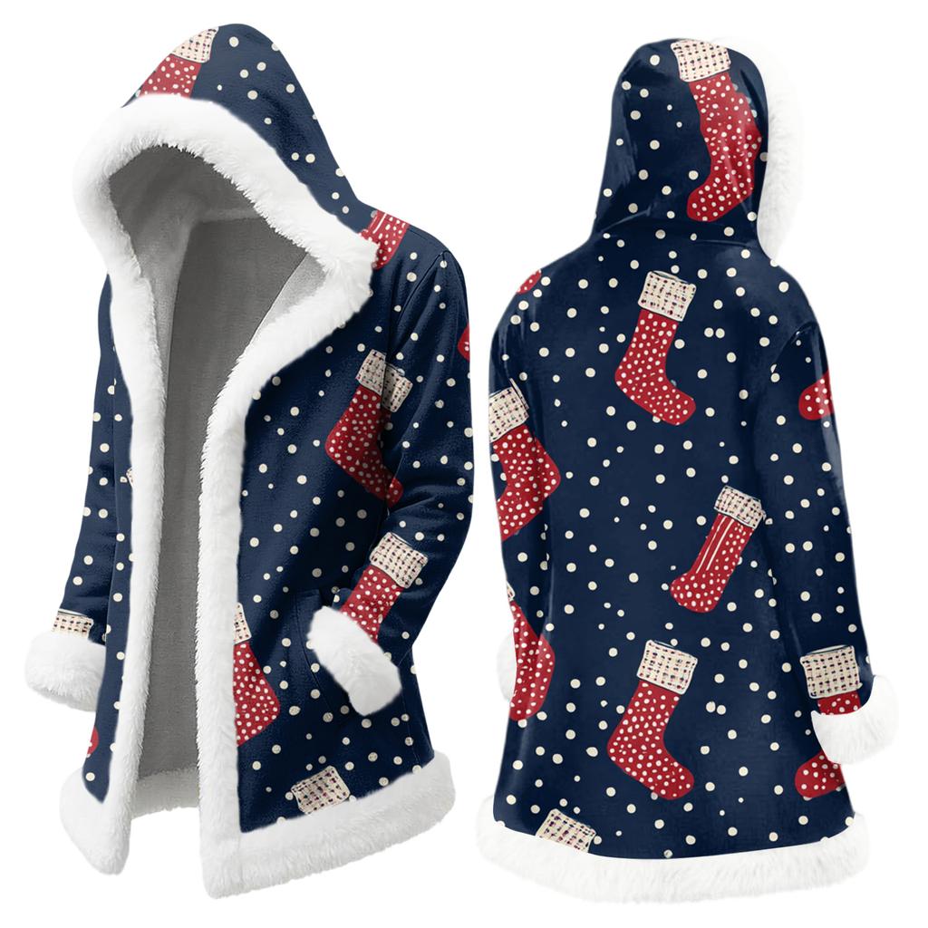 Мужская повседневная куртка с рождественским принтом