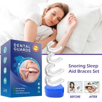 Силиконовые брекеты против храпа, 4 шт./компл., защитные брекеты для сна, предотвращающие храп, безопасные для кожи, клейкие защитные приспособления для зубов