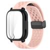 Дышащий ремешок+чехол для Redmi Watch 5 Active Силиконовый спортивный браслет Полностью закрывающий защитный чехол для ремешка Redmi Watch 5 Lite