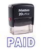 Printtoo Self Inking Rubber Stamp PAID Office Stationary Custom Stamp-Black