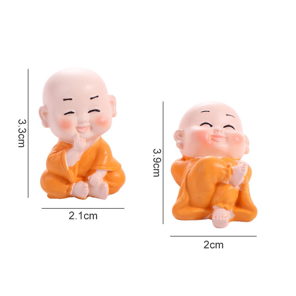 Resin Crafts Mini Cute Desktop Decor Garden Trinkets Small Ornament Buddha Ornaments Mini Figurine