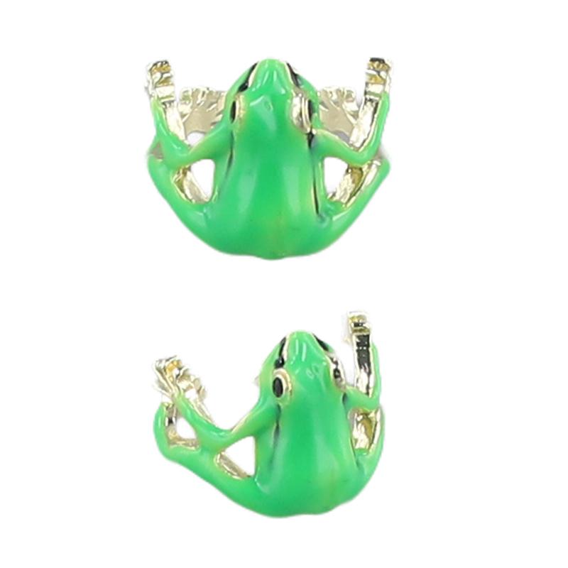 Women Frog Jewelry Jewelry for Adults Weird Green Ring Cute Open Frogs Shaped Ring Funny Cool Adjustable Tree