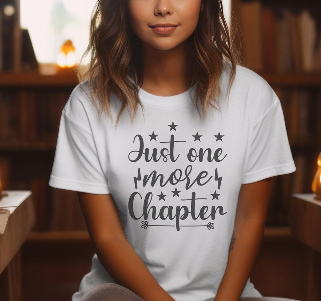 Just One More Chapter Softstyle Shirt | Book Lover Shirt | Teacher Shirt| Teacher Tee