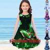Girls 3D Print Butterfly Full Skirt Sleeveless Princess Dress Tank 3D Print Butterfly Dress for Girl 2022 Summer