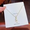 2026 Dreamy Moon Star Pearl Pendant Necklace - Gold Plated Zircon Celestial Tassel Collarbone Chain for Women Elegant Jewelry
