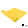 2xLatex Resistance Bands Exercise Fitness Stretching Belt Yellow