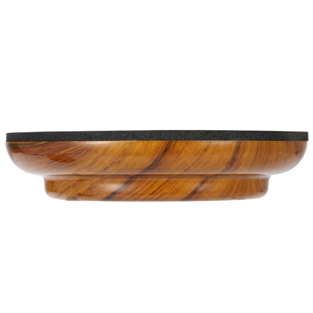 4 шт./компл. двойные круглые акриловые вертикальные чашки для фортепиано с узором из розового дерева и противоскользящим ковриком из ЭВА