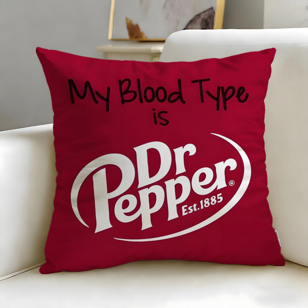 Классический бренд напитков Dr Pepper Наволочка Мягкая и Легко стирающаяся – Универсальная для Дивана, Кровати, Путешествий и Офиса