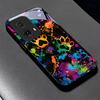 Черный Жесткий Чехол для Телефона Motorola Moto G14 G22 G24 Power G24 G34 G35 G45 G54 55 G75 G84 G85 с Рисунком 'Цветные Лапки'