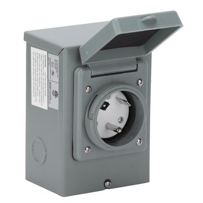 30A Генератор Входная коробка питания 125V 3750W Наружная всепогодная розетка Аксессуар для автофургона