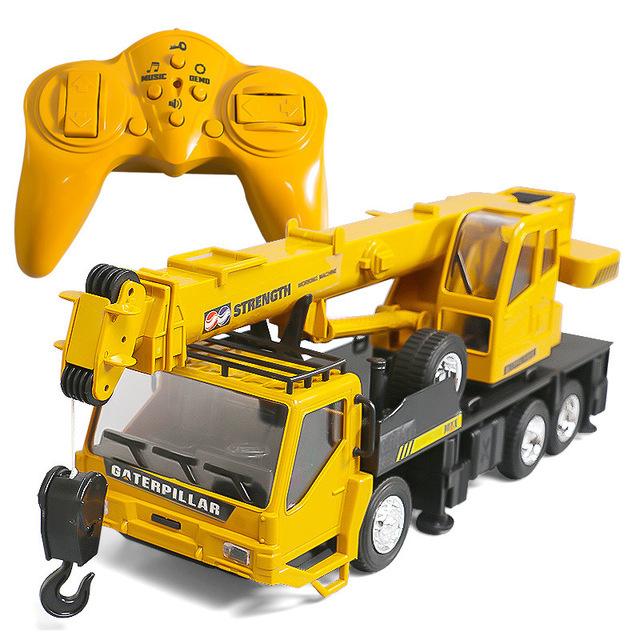 1:24 Игрушки Автокран с дистанционным управлением 2.4G Rc Подъем Симуляция Инженерный кран Электрическая модель Детская игрушка Модель Радиоуправляемая машина Подарок