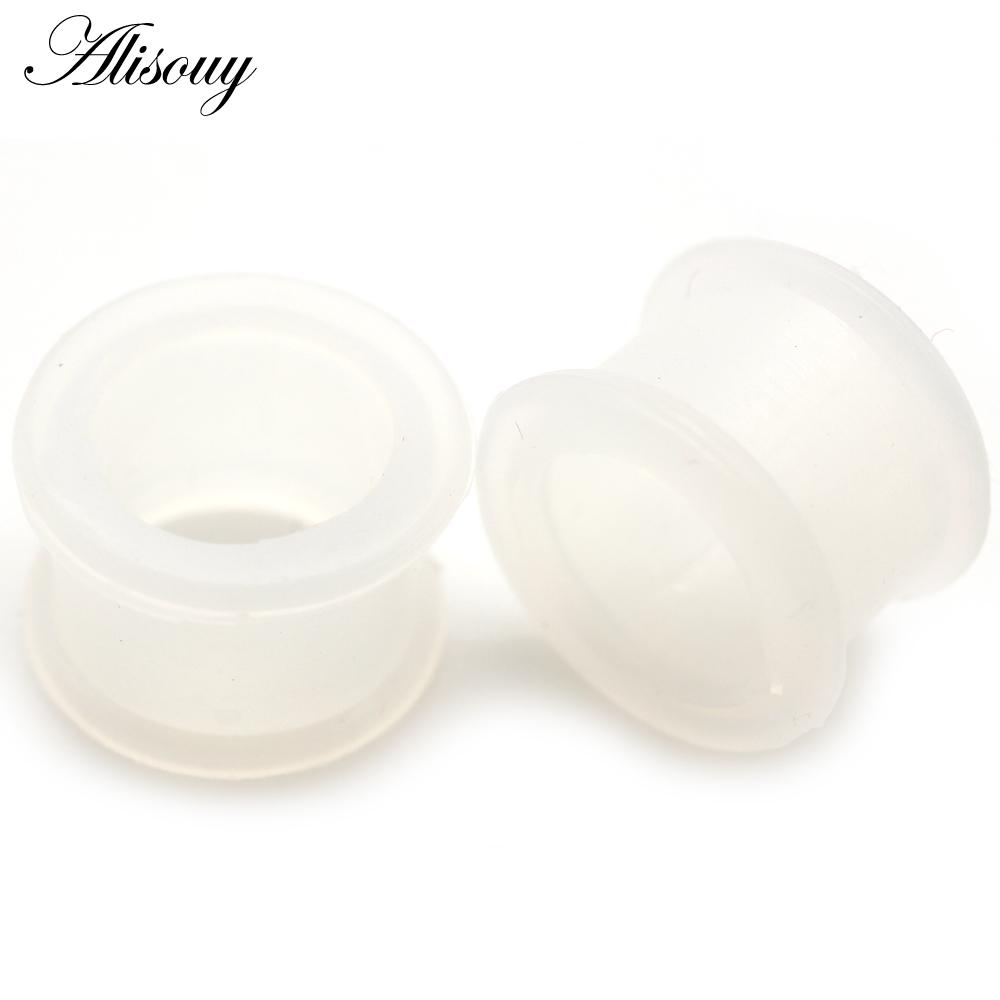 1 пара беруш высокого качества для пирсинга, тонкие силиконовые гибкие ювелирные изделия для тела, калибры 3-25 мм, туннельные пробки для кожи, полые беруши для кожи