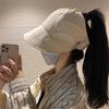 Adjustable Ponytail Caps UV Protection Beach Bucket Hat Sun Hat Outdoor Visors Fisherman Caps