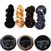 1Pc Multiple Color Car Accessory Warm Furry Protector Super Thick Steering Wheel Cover Soft Plush