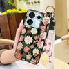 Flower Shockproof Phone Case For UMIDIGI G9 5G/Note9 5G Ring Silicone Fashion Design Dirt-resistant Anti-dust Kickstand