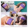 Lavender Eye Pillow for Yoga Relaxation Sleeping Microwavable Weighted Mask for Dry Eyes Hot & Cold Compress with Aromatherapy