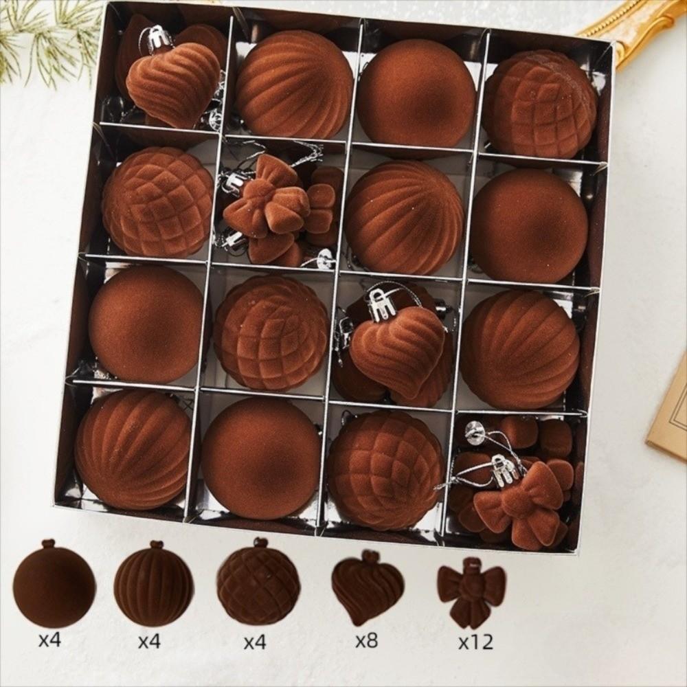 32 шт./набор Рождественские шары Рождественская елка Подвеска 6 см Рождественское украшение Набор рождественских шаров