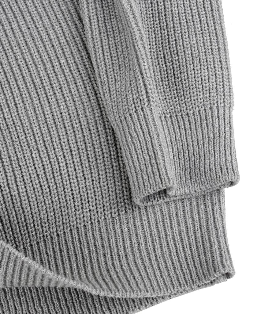 NODU Washable Daily Hazzi Raglan Knit [Gray]