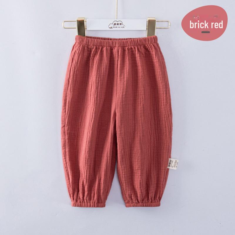 Детские хлопковые шорты-блумеры для мальчиков и девочек - Легкие брюки от комаров для весны, лета и осени