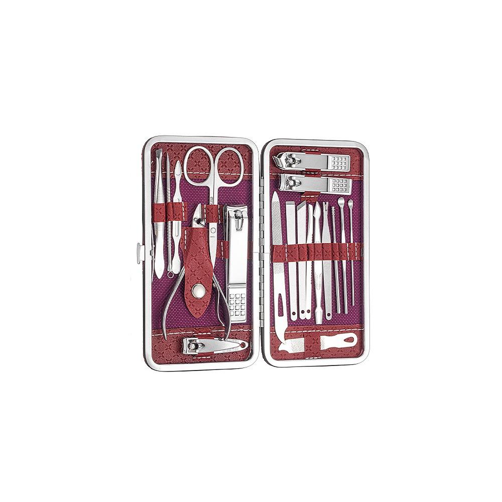 19Pcs Stainless Steel Nail Clippers Set Home Nail Care Kit Creative Manicure Kits Gift
