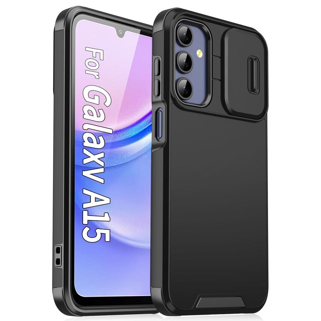 Slide Camera Protective Cover For Samsung Galaxy A55 A56 A36 A54 A53 A14 A17 A35 A15 A16 5G Matte Shockproof Armour Phone Case
