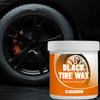 150g Wheel Wax Protective Tire Wax Shine Cleaner Quick Plastic Parts Refurbishment & Interior Shine Enhancer Long-Lasting