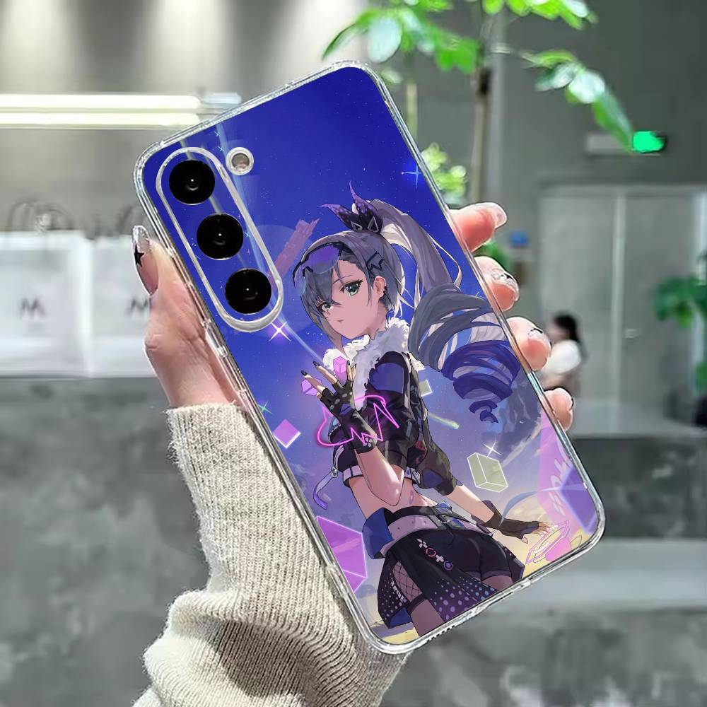 Чехол для телефона H-Honkai Silver Game Wolf для Samsung Galaxy A91,80,73,72 ,71,53,52,32 ,31,22,21s,20, Прозрачный чехол