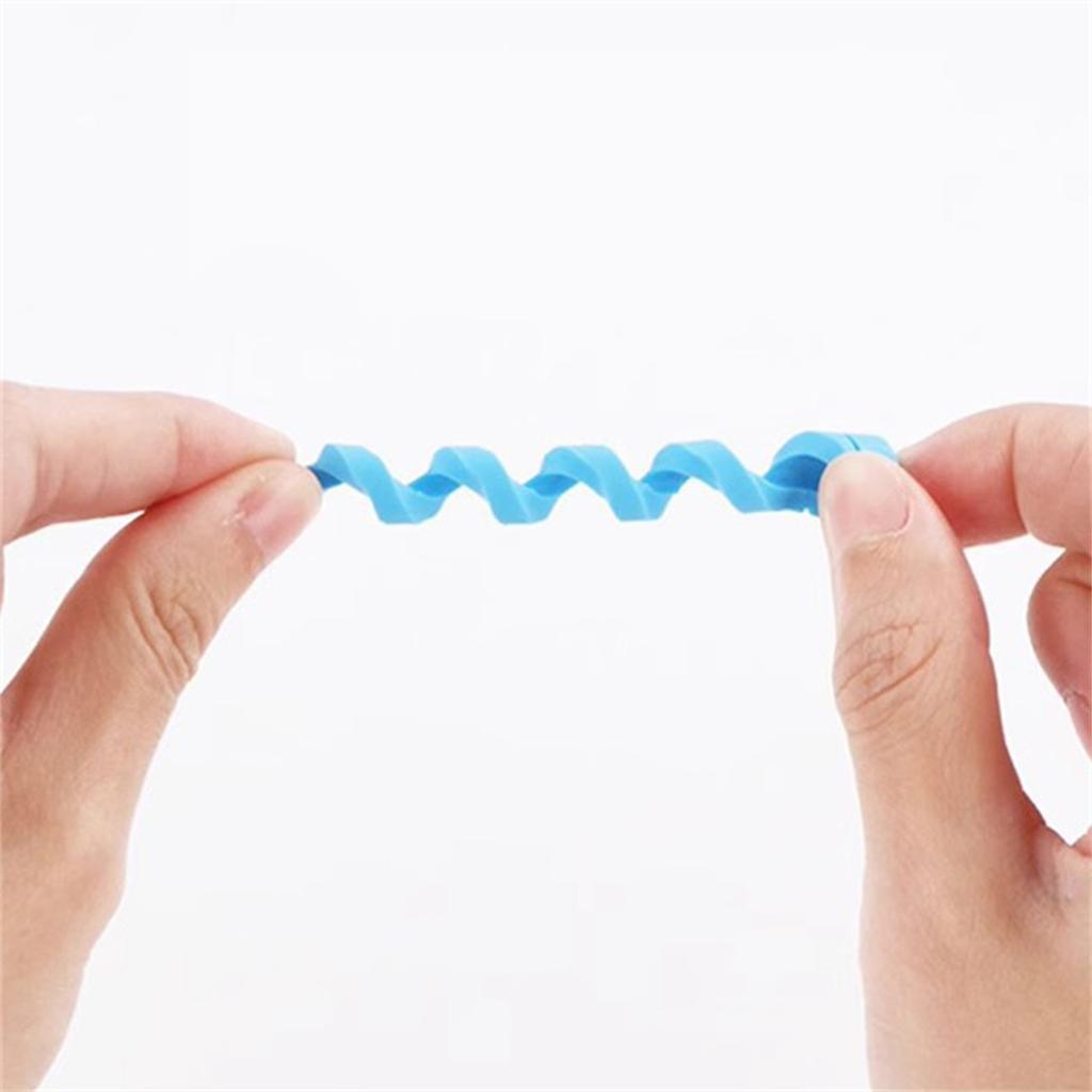 Спиральный чехол для кабеля передачи данных, силиконовый защитный чехол, подходящий для мобильного телефона, обычно используемый кабель для зарядки, устойчивый к поломкам