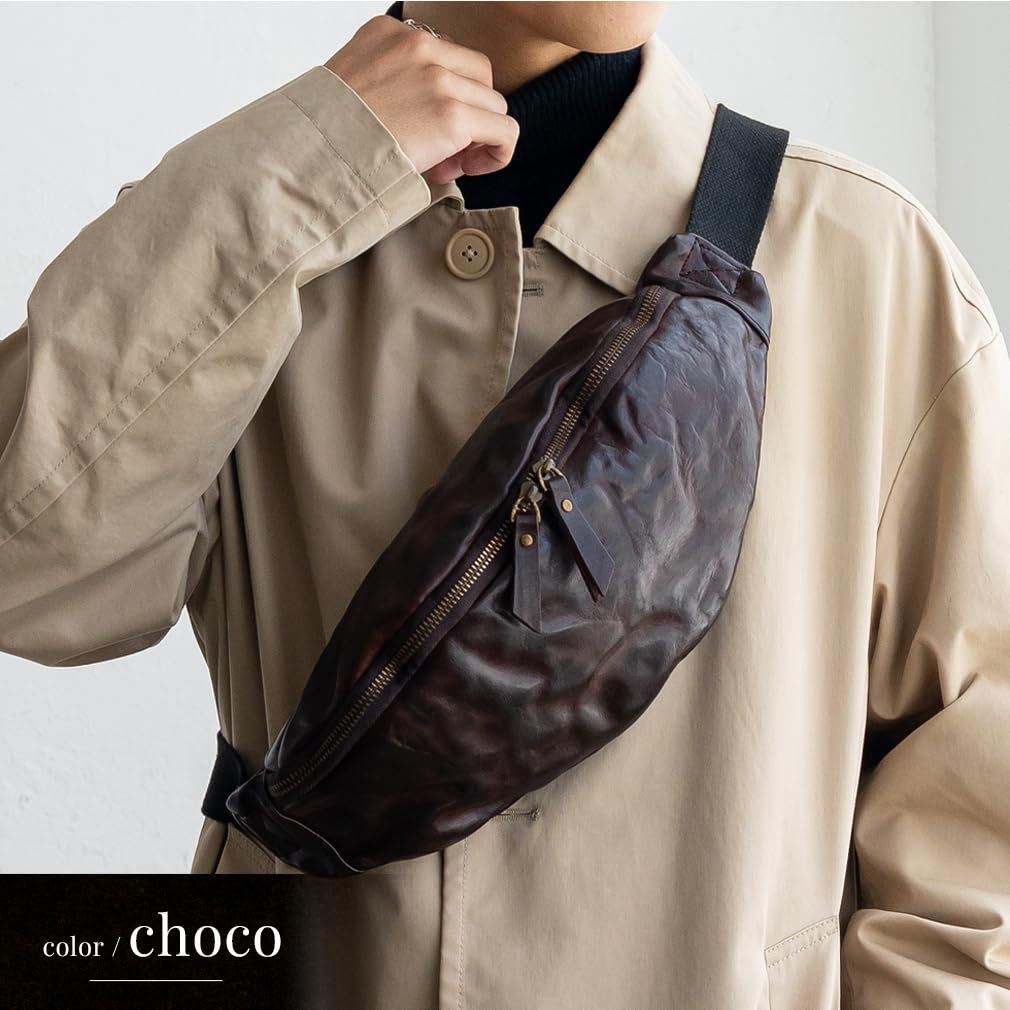 VITAFELICE Мужская винтажная кожаная сумка-слинг 2-в-1 (nsb-30376n) (Шоколад)