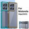 For Motorola Edge 2025 Case Motorola Edge 2025 Cover TPU Clear PC + Silicon Shockproof Protective Phone Cover Motorola Edge 2025
