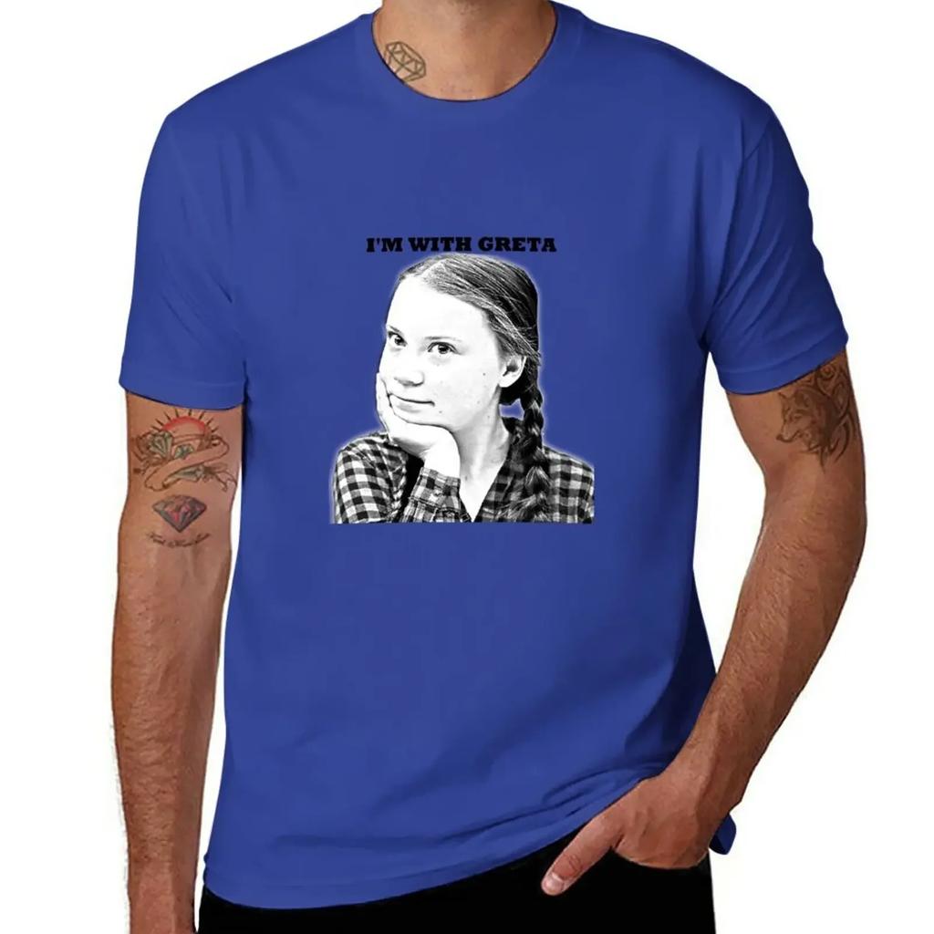 Greta Thunberg Climate Activist Tshirt Plain Shirts Graphic Oversized Graphic Tee Street Wear Workout Shirts For Unisex