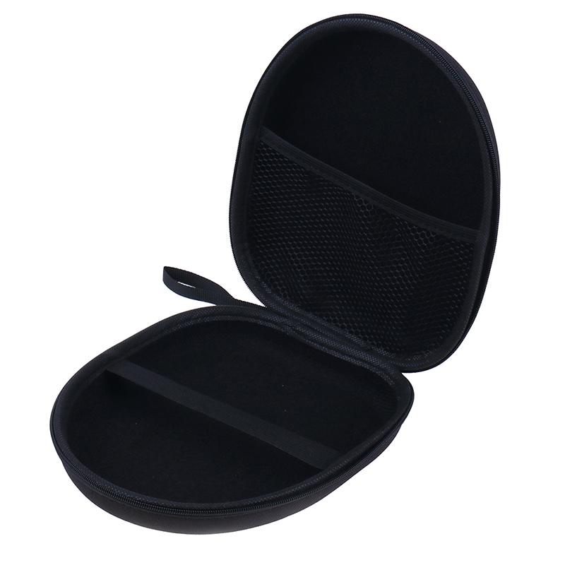 Black Hard Shell Carry Headphone Headset Earphone Case Bag Collector Pouch Box