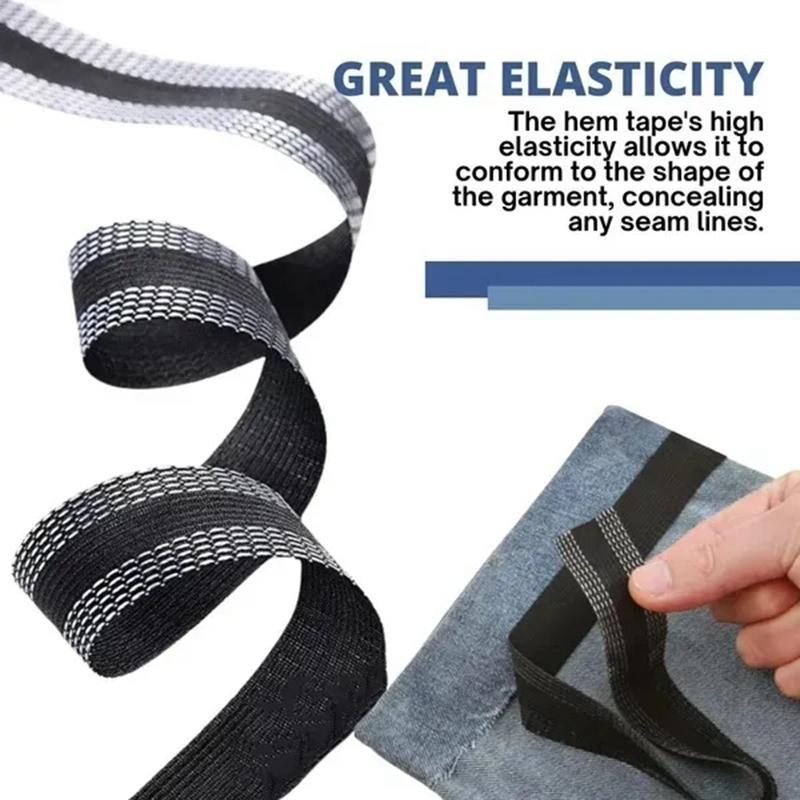 1/3/5/10M Self-Adhesive Pants Paste Iron On Pants Edge Shorten Repair Pants for Jean Clothing and Jean Pants Apparel DIY Sewing Fabric