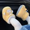 Зимние нескользящие детские туфли для девочек на бархатной подкладке - Мягкая подошва, тепловая защита