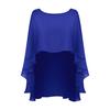 Womens Soft Chiffon High Low Shawl Wedding Capes Shrug Bridal Wraps Evening Wedding Cover Up