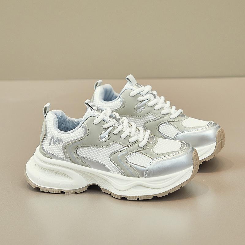 INS Dad Shoes New Breathable Mesh Heightened Sneakers with Skirt All-Matching Running Shoes Women's