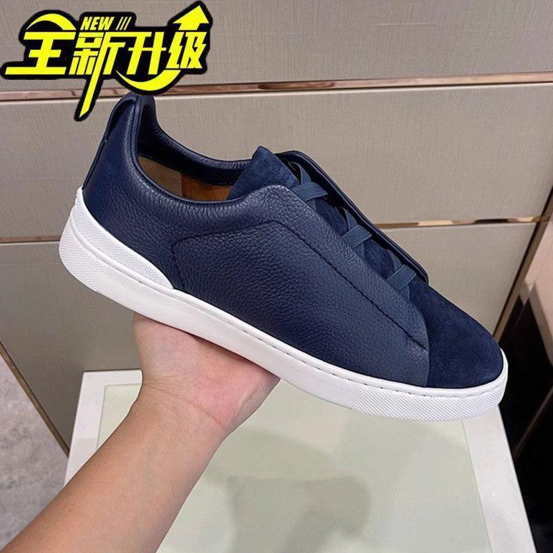 Мужские осенние кеды 2025 года с низким верхом, нескользящие, слипоны на резинках