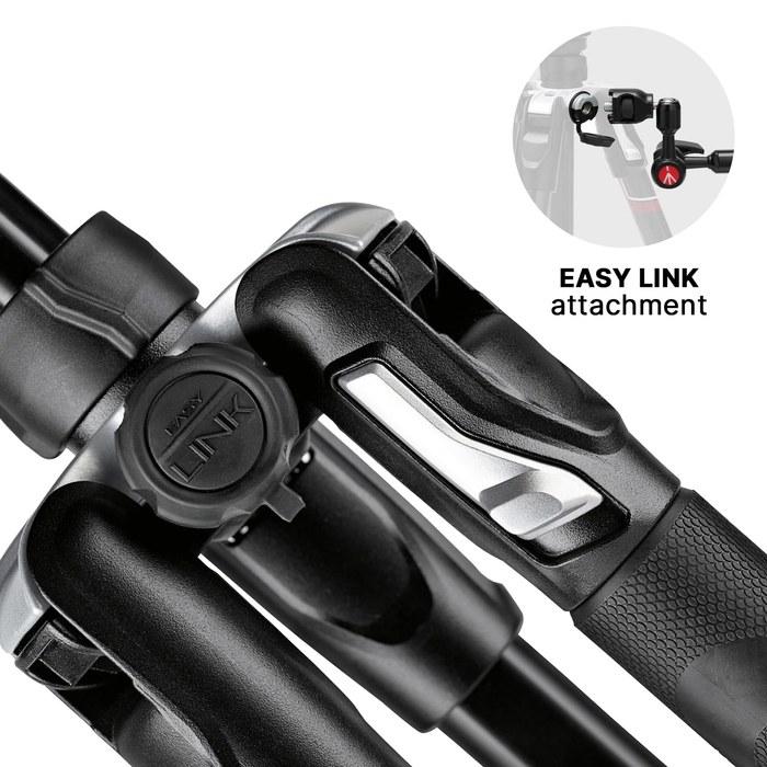 Штатив Manfrotto befree Advance 3-Way Live Travel Tripod Kit с головкой MH01HY-3W, грузоподъемность 13,2 фунта, высота 59,4 дюйма, с сумкой для переноски, черный