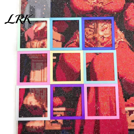 Аксессуары для рисования стразами 2 шт. Рамка для позиционирования рисунка, Инструмент для выравнивания и Прямая 3D-печатная вспомогательная рамка, Линейка-край, для поделок