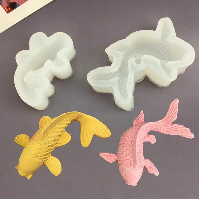 Силиконовая форма для торта, шоколада, желе в виде лобстера и рыбок кои, ручной работы, для сахарной мастики, для батончиков, конфет, кухонная бытовая форма для выпечки, инструменты для торта