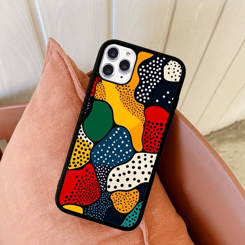 Японское Y-Yayoi K-Kusama Искусство Для iPhone 11 12 13 14 15 16 17 Pro Max Plus TPU+PC Ударопрочные Задние Чехлы Для Телефона