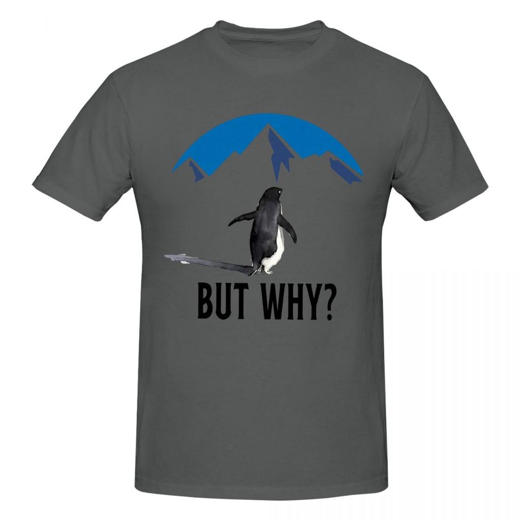 Unisex Nihilist Penguin But Why Arctic Snow Meme Philosophy Funny T Shirt Streetwear Cotton Tee Shirt
