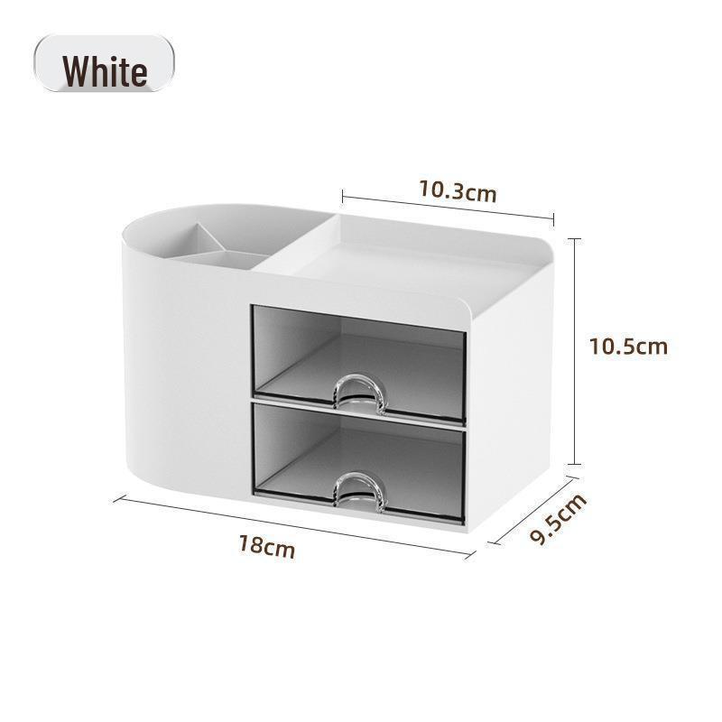 Acrylic Desktop Organizer: Drawer-Type Student Punch Clock & Pen Holder
