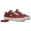 Converse One Star comfortable and versatile non-slip lightweight and breathable low-top board shoes unisex reddish brown